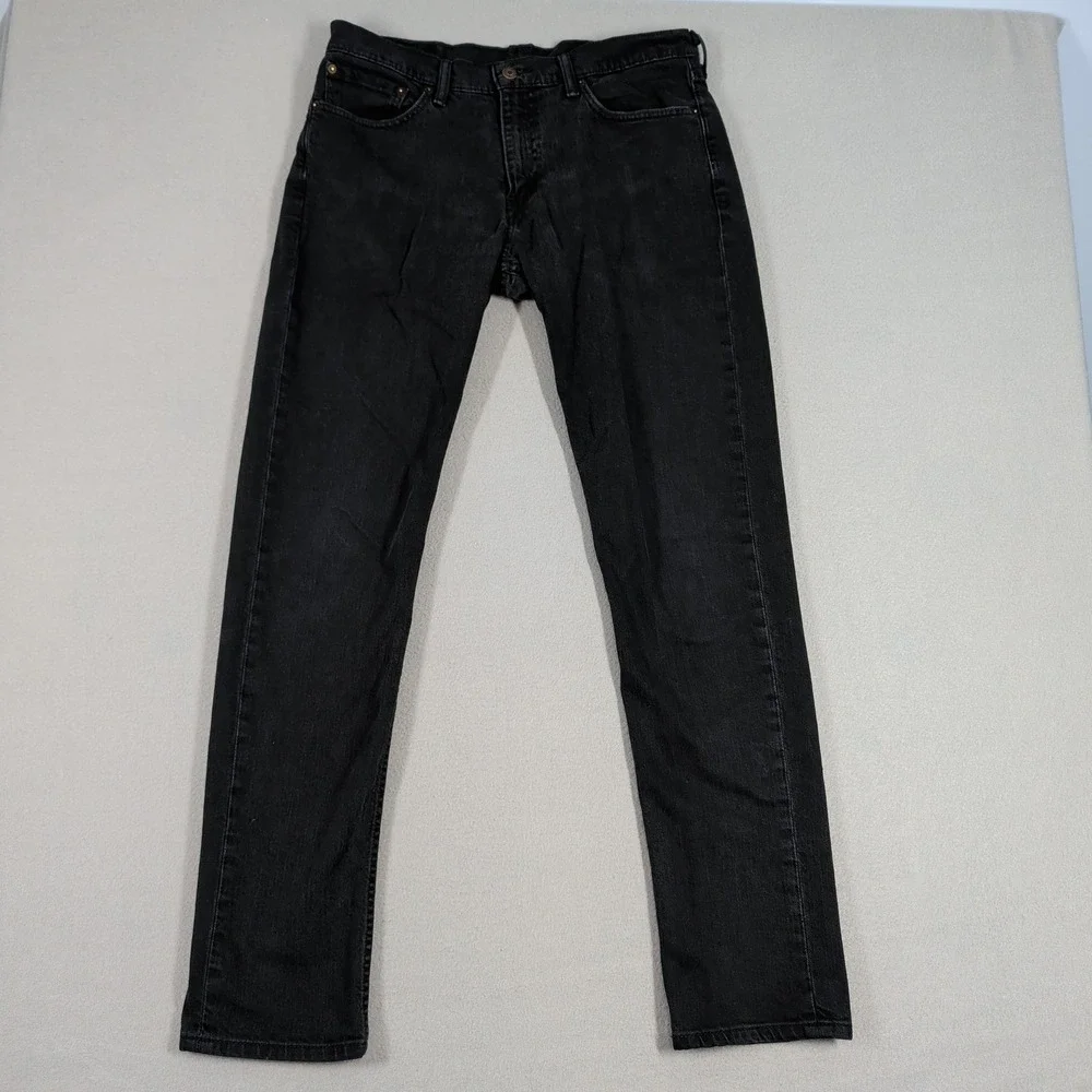 Levi's 511 Jeans Mens 33x34 Black Slim Fit Stretch Denim Casual Everyday Pants